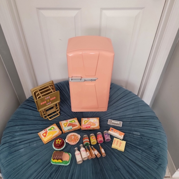 American Girl Mary Ellen's refrigerator and food set COMPLETE - Picture 7 of 12